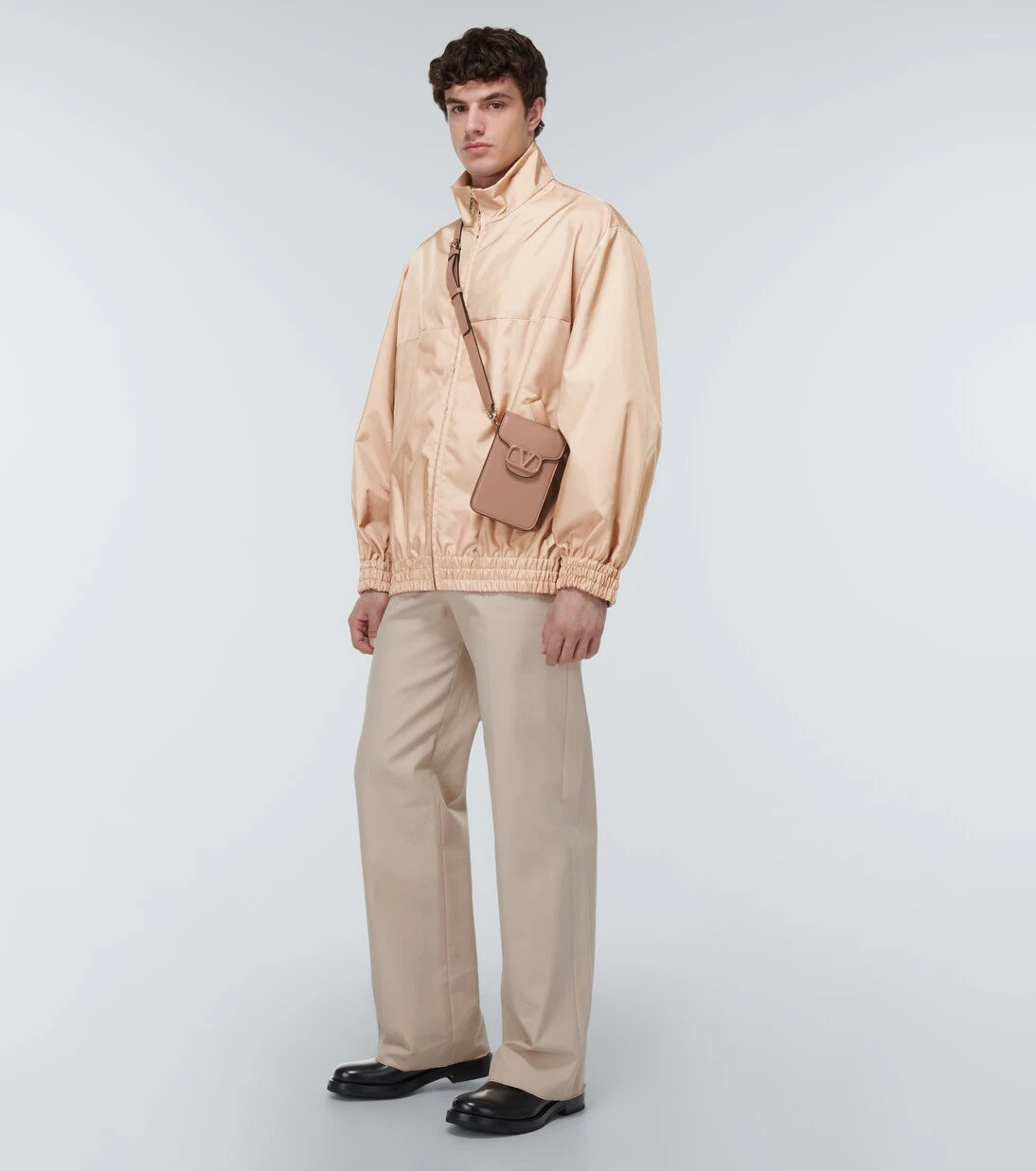 Valentino - جاكيت ساتان واسع