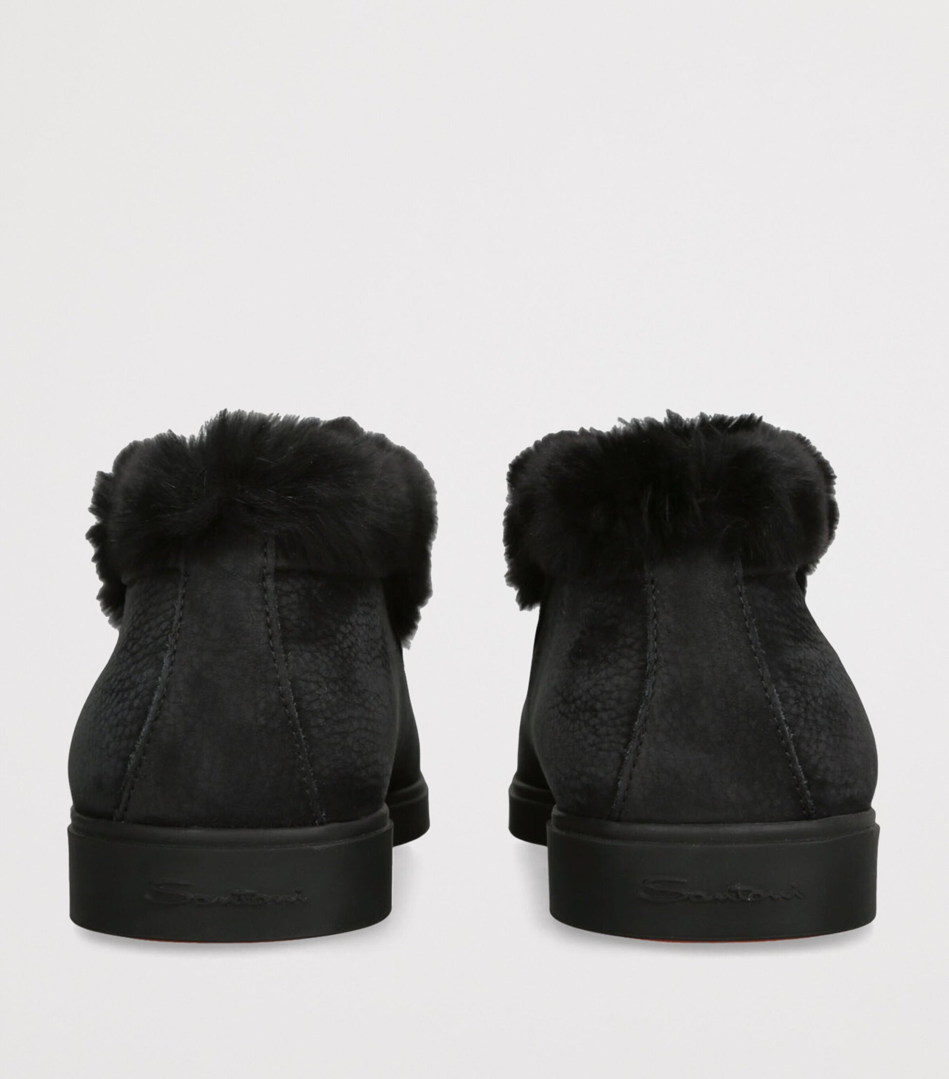 Black Suede Hadeel Ankle Boots