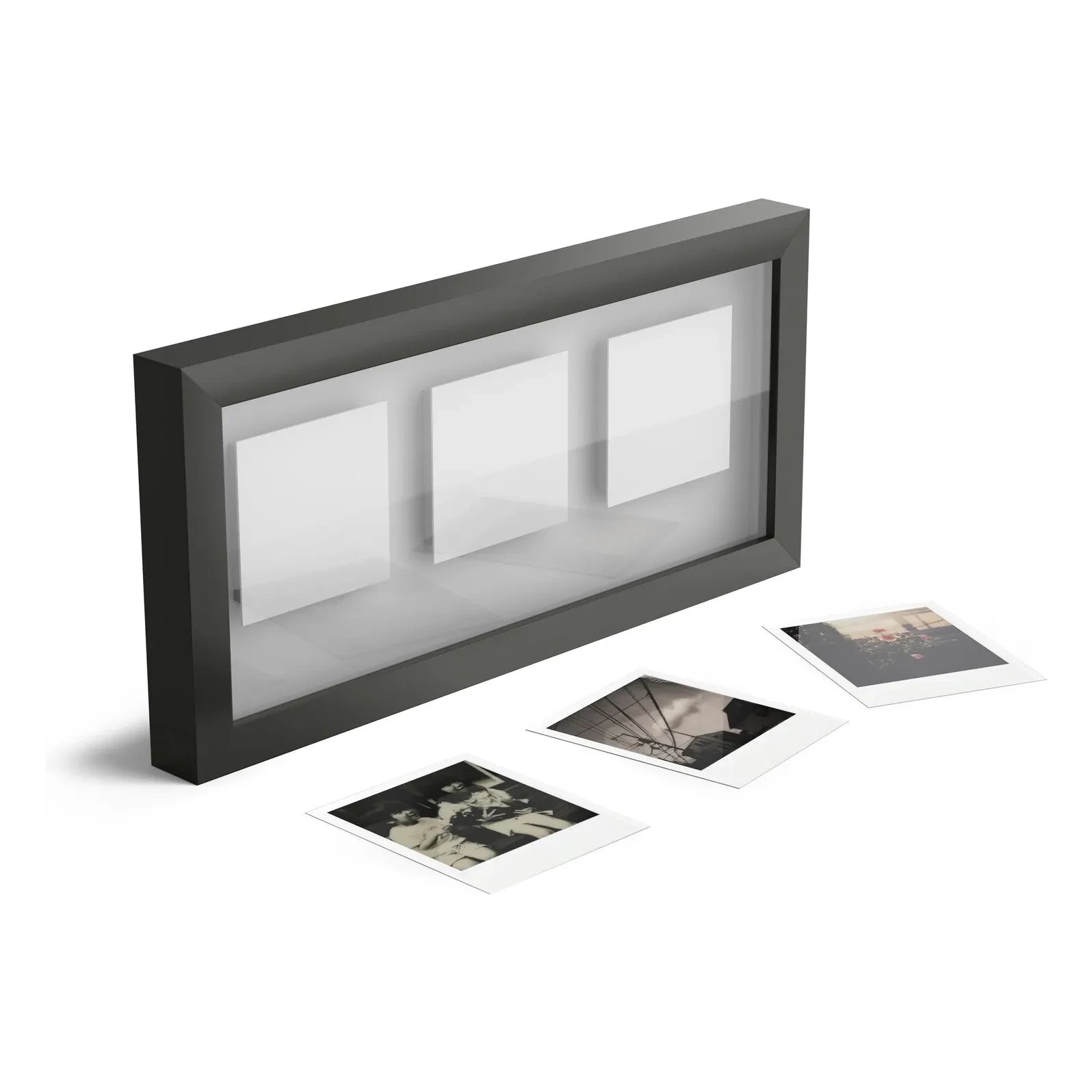 Polaroid - Photo frame for three Polaroids | Black