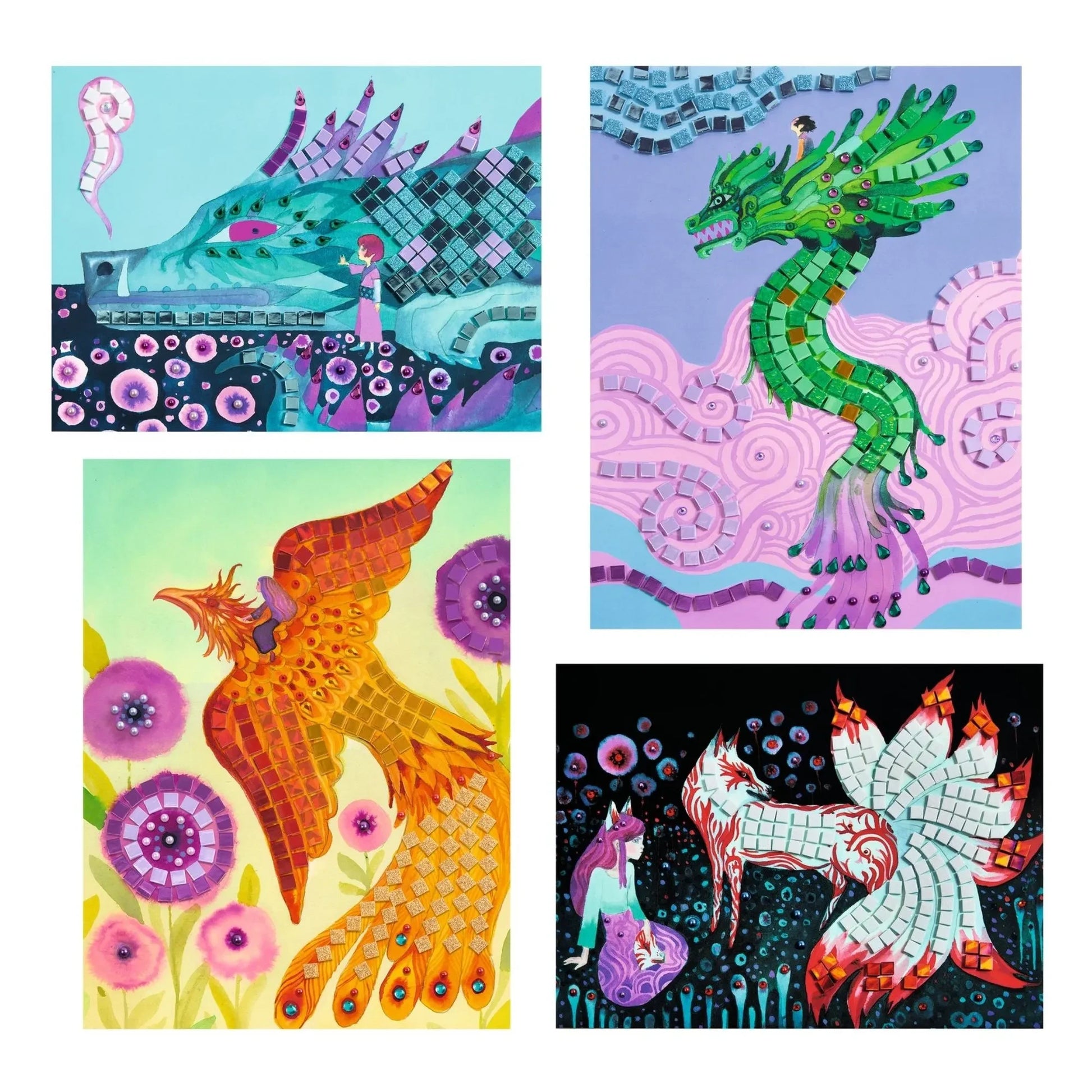 Djeco - Legendary creatures collage