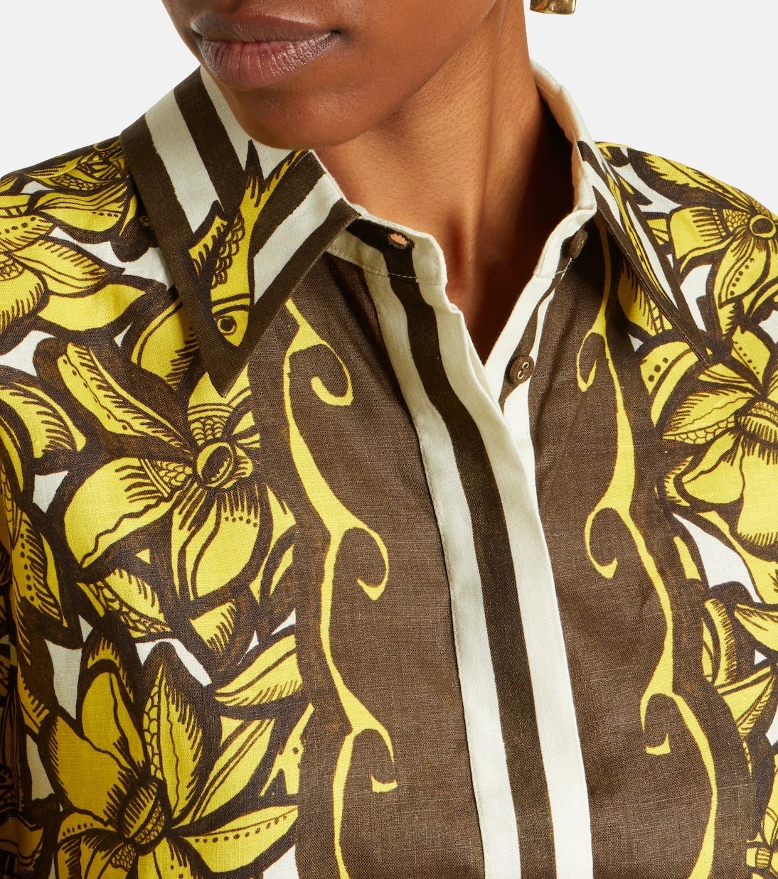 Alémais - Mona floral hemp shirt