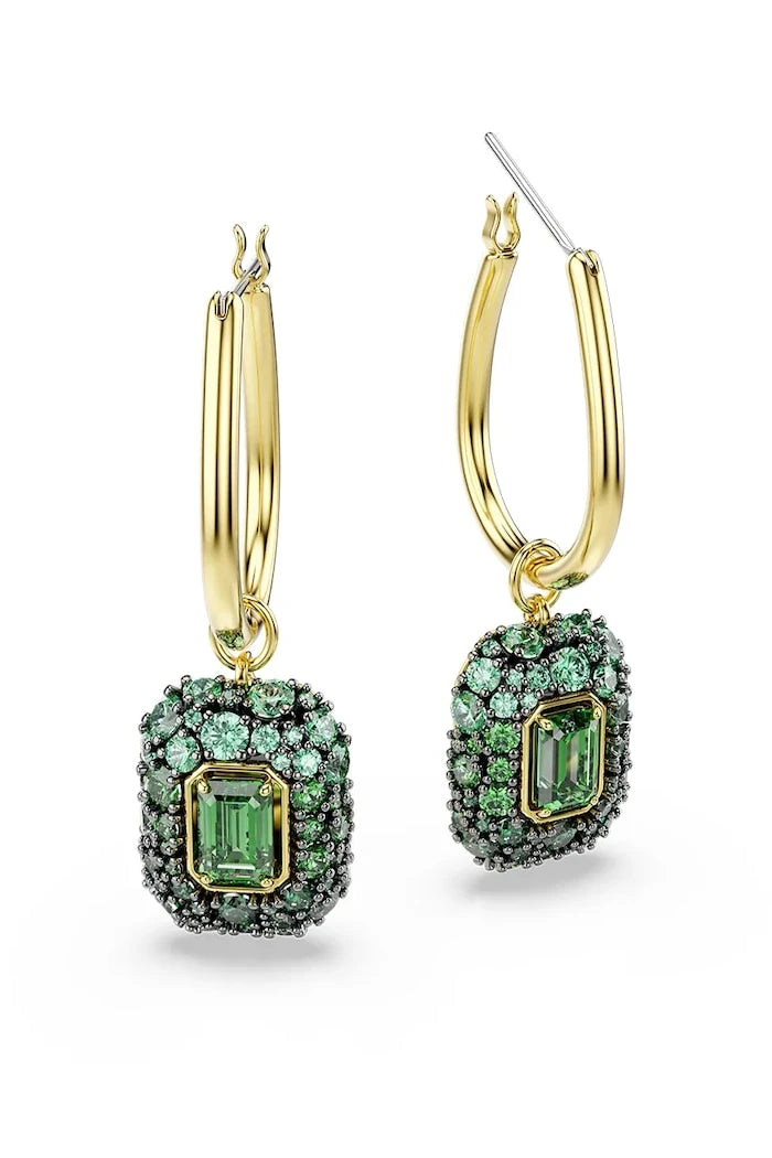 Swarovski kadın altın kaplama zirkonlu küpeler SUBLIMA