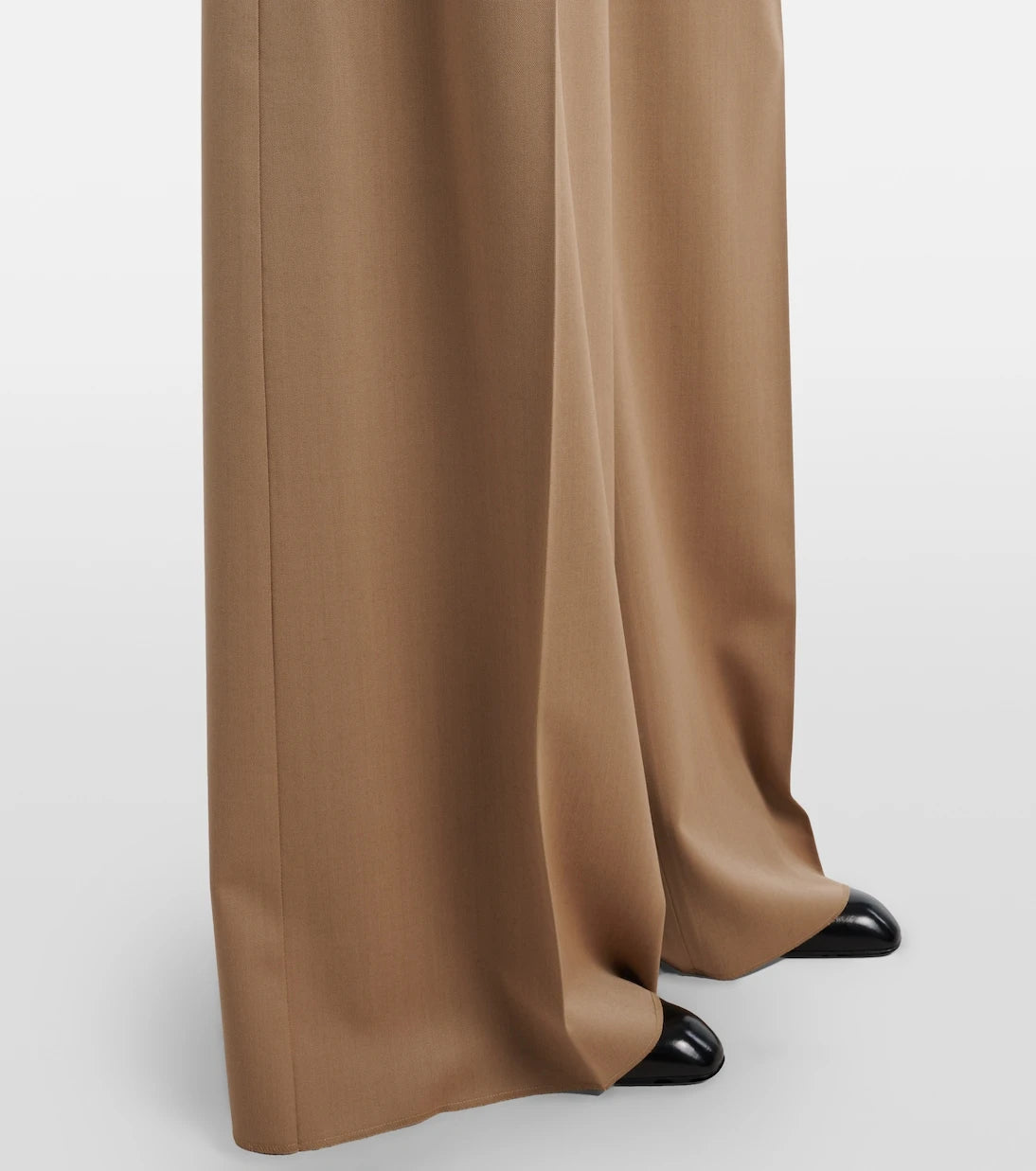 Max Mara - بنطال Quorum بقصة أرجل واسعة من صوف الفيرجن