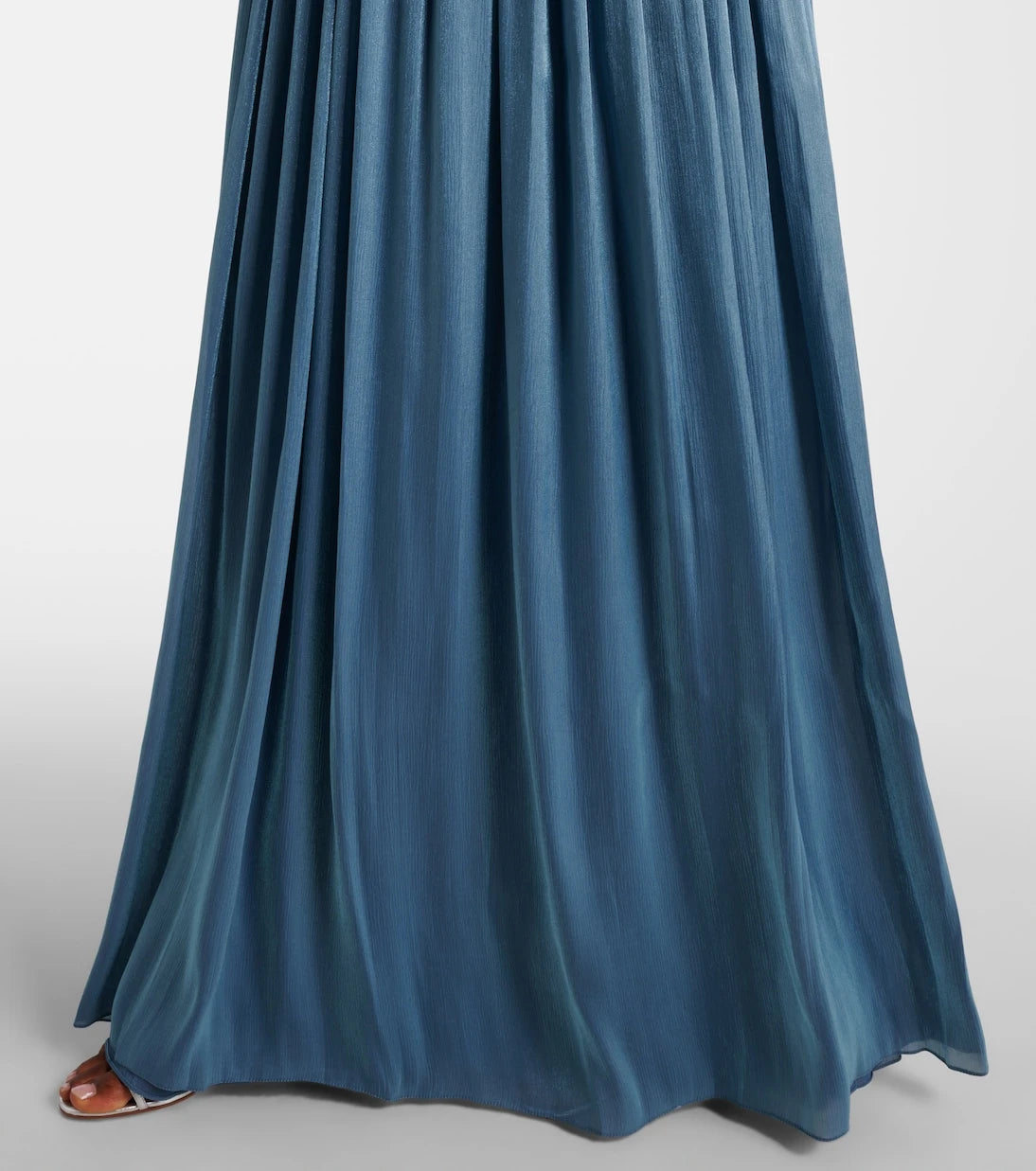Costarellos - Draped open-back jersey gown