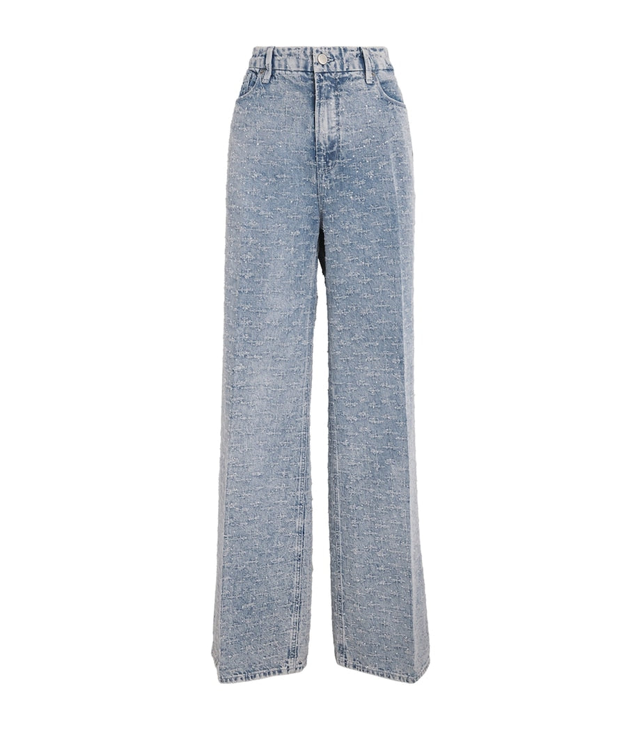 Good American Blue Good Skate Wide-Leg Jeans