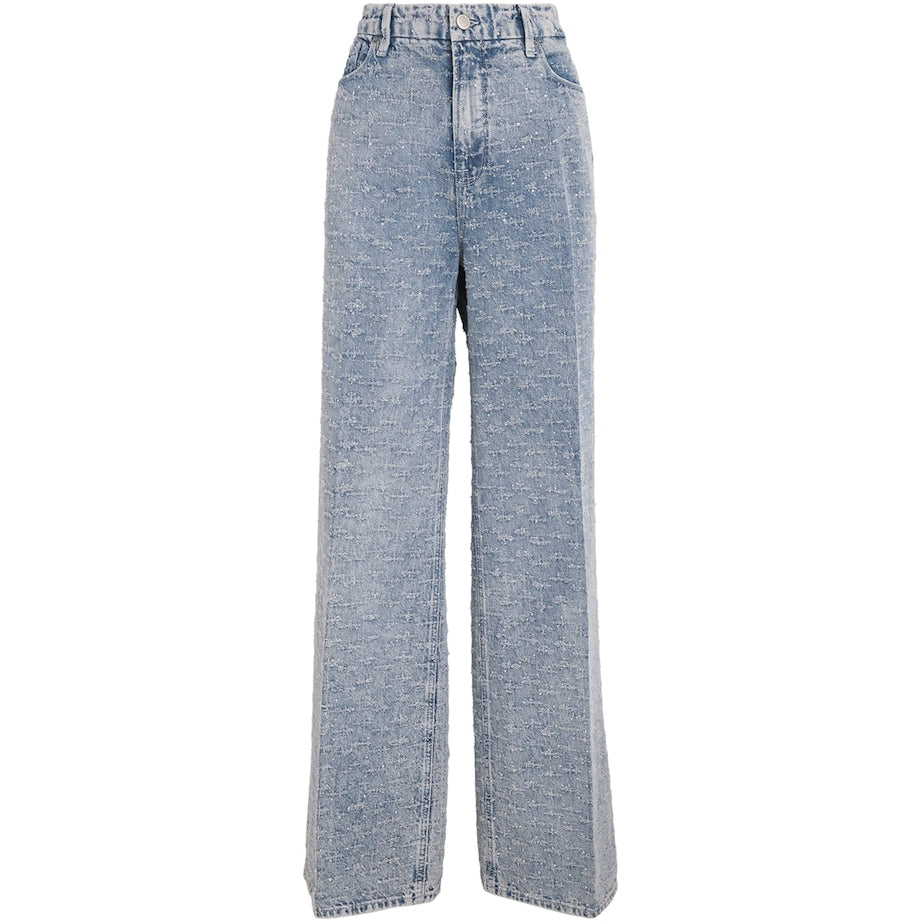 Good American Blue Good Skate Wide-Leg Jeans