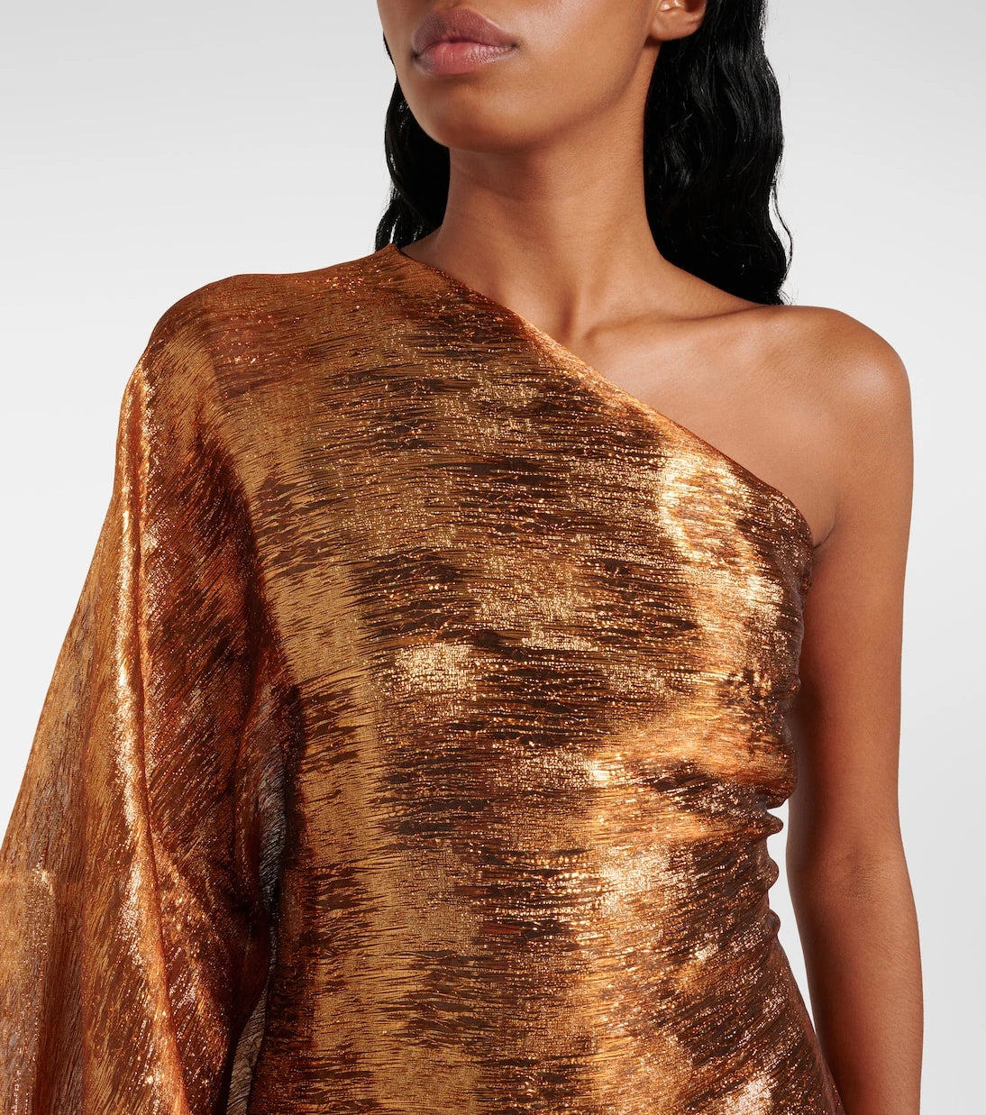 Taller Marmo - Betsy one-shoulder fil coupé gown