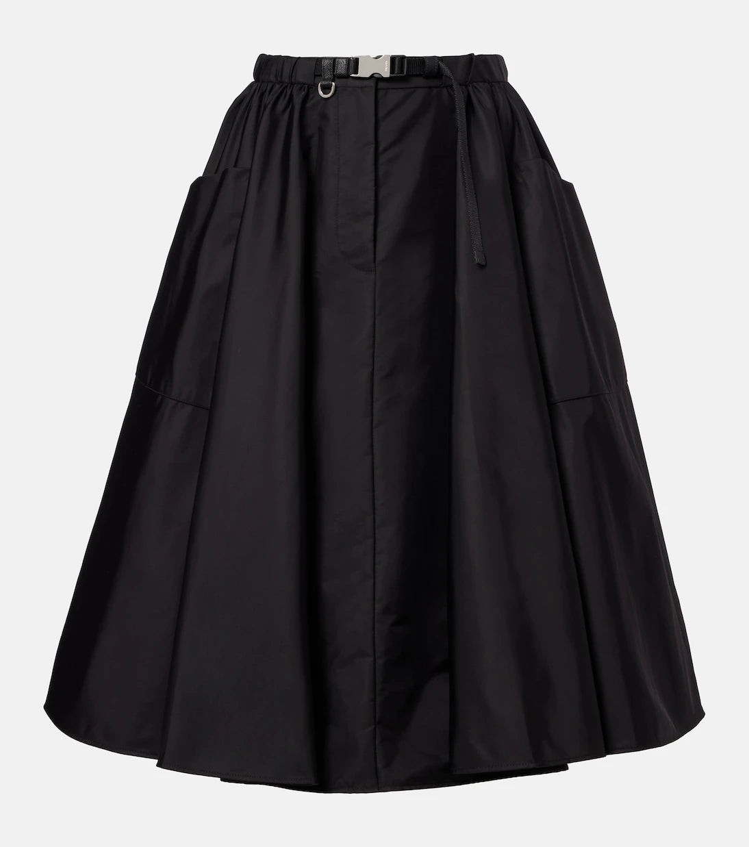 Prada - Re-Nylon belted midi skirt