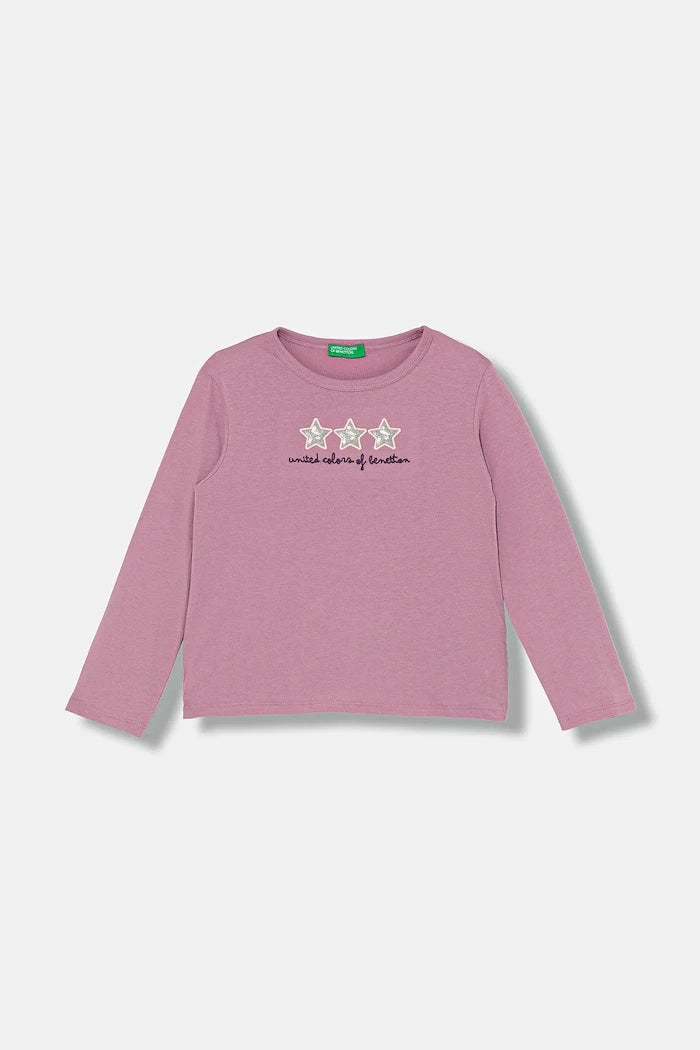United Colors of Benetton Uzun Kollu Çocuk Bluzu