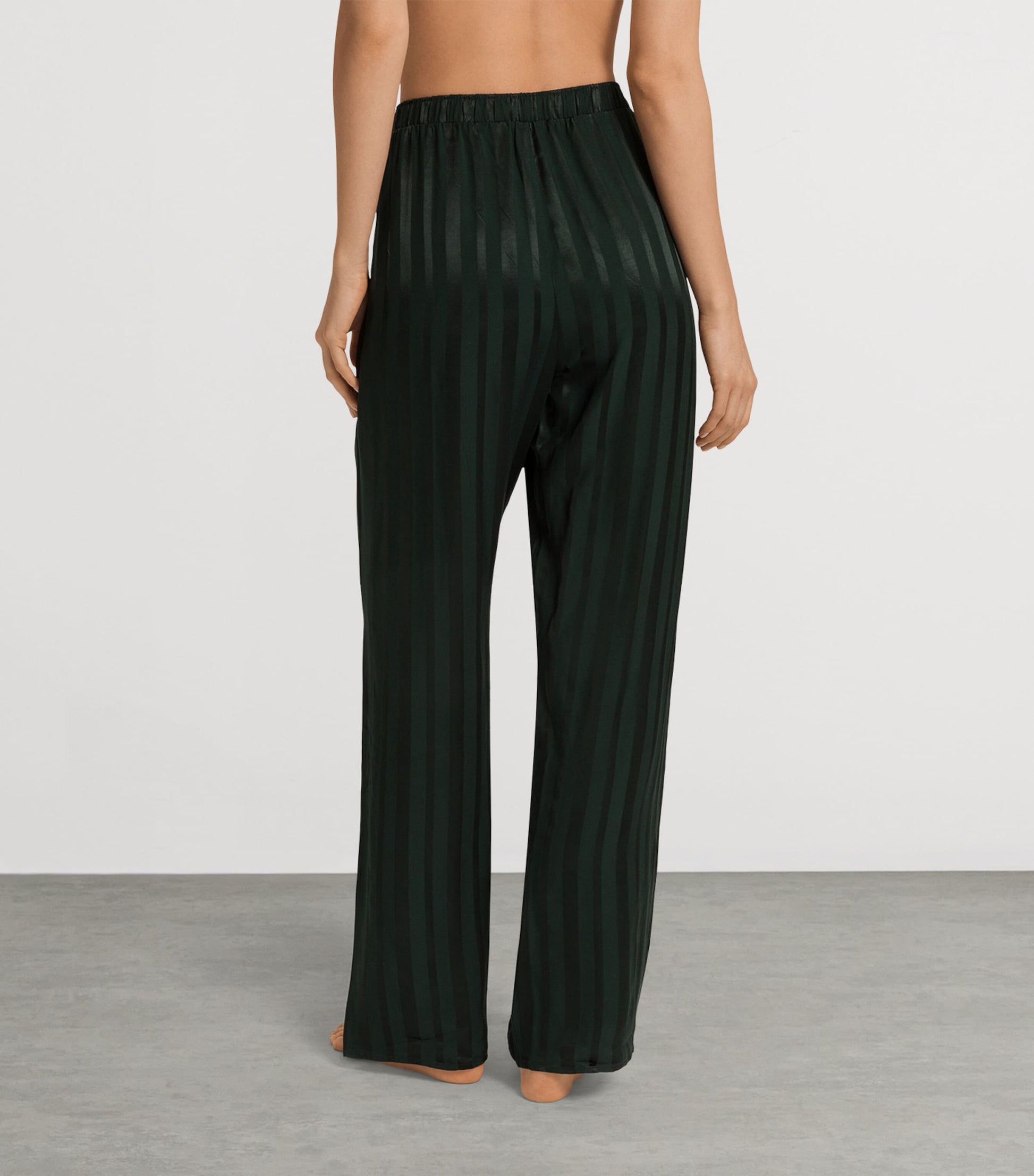 Hanro Green Stripe Indra Pyjama Bottoms