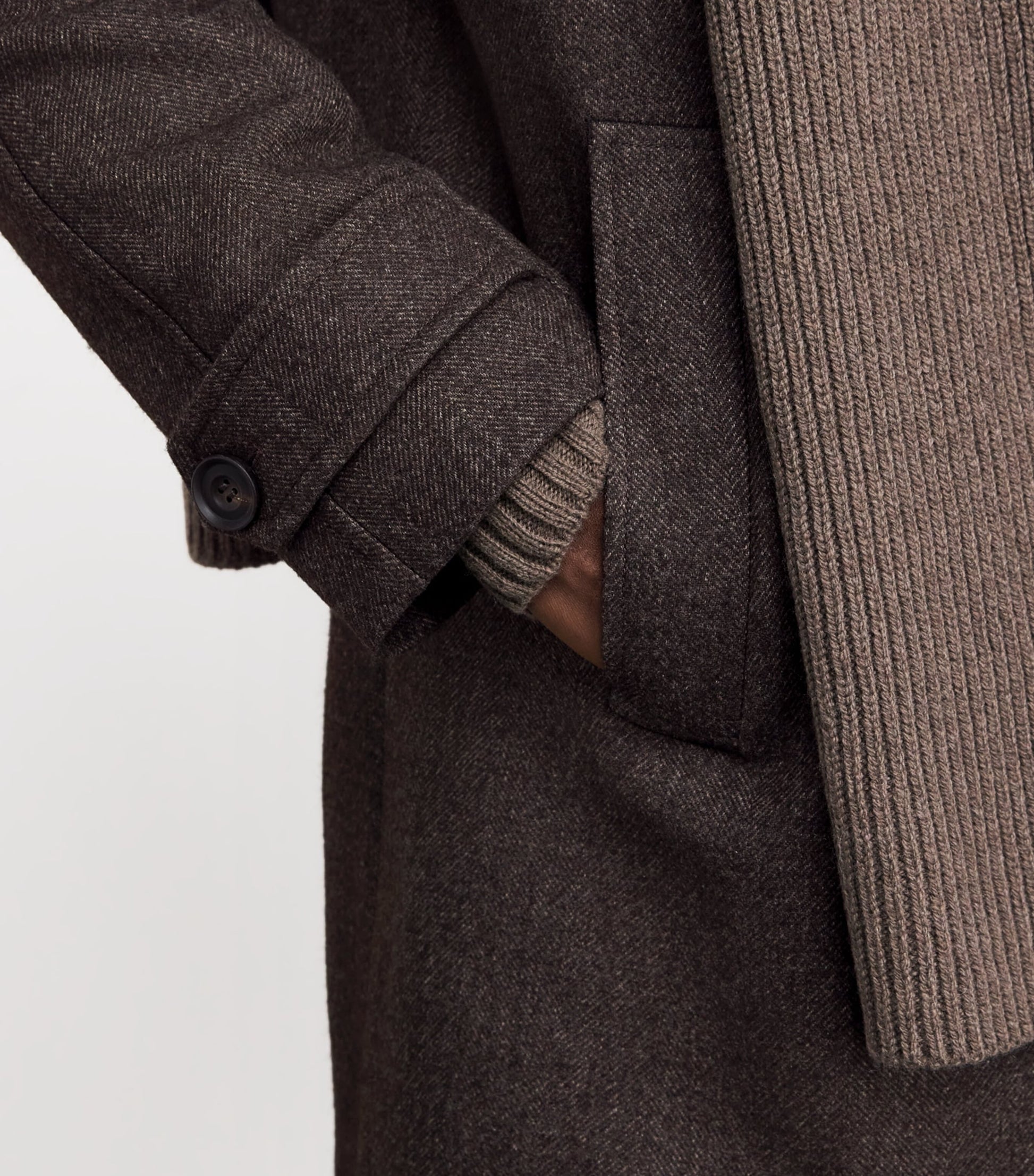 Brown Wool Overcoat