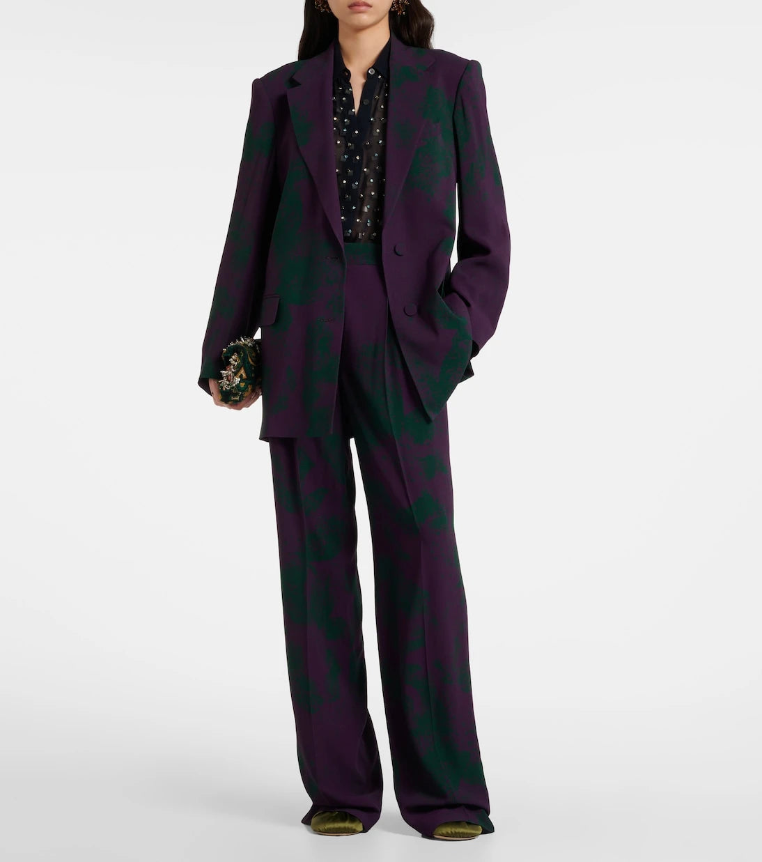 Dries Van Noten - Printed wide-leg pants