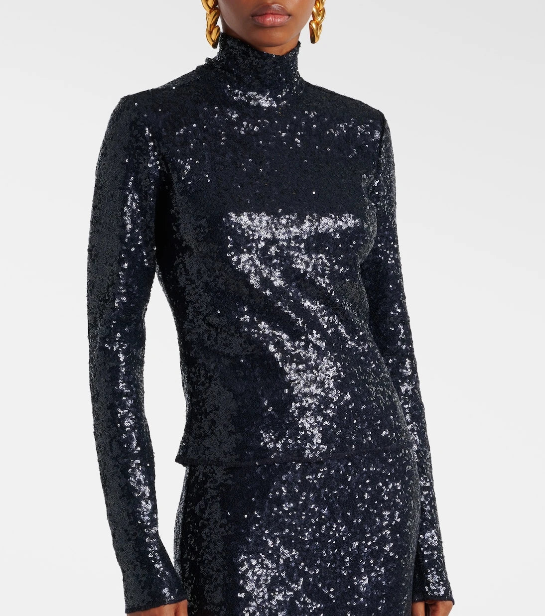 Polo Ralph Lauren - Sequined turtleneck top