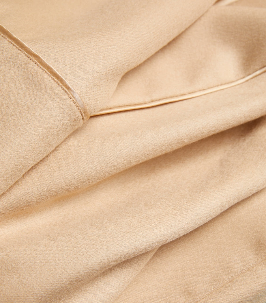 Olivia von Halle Beige Cashmere Logan Robe