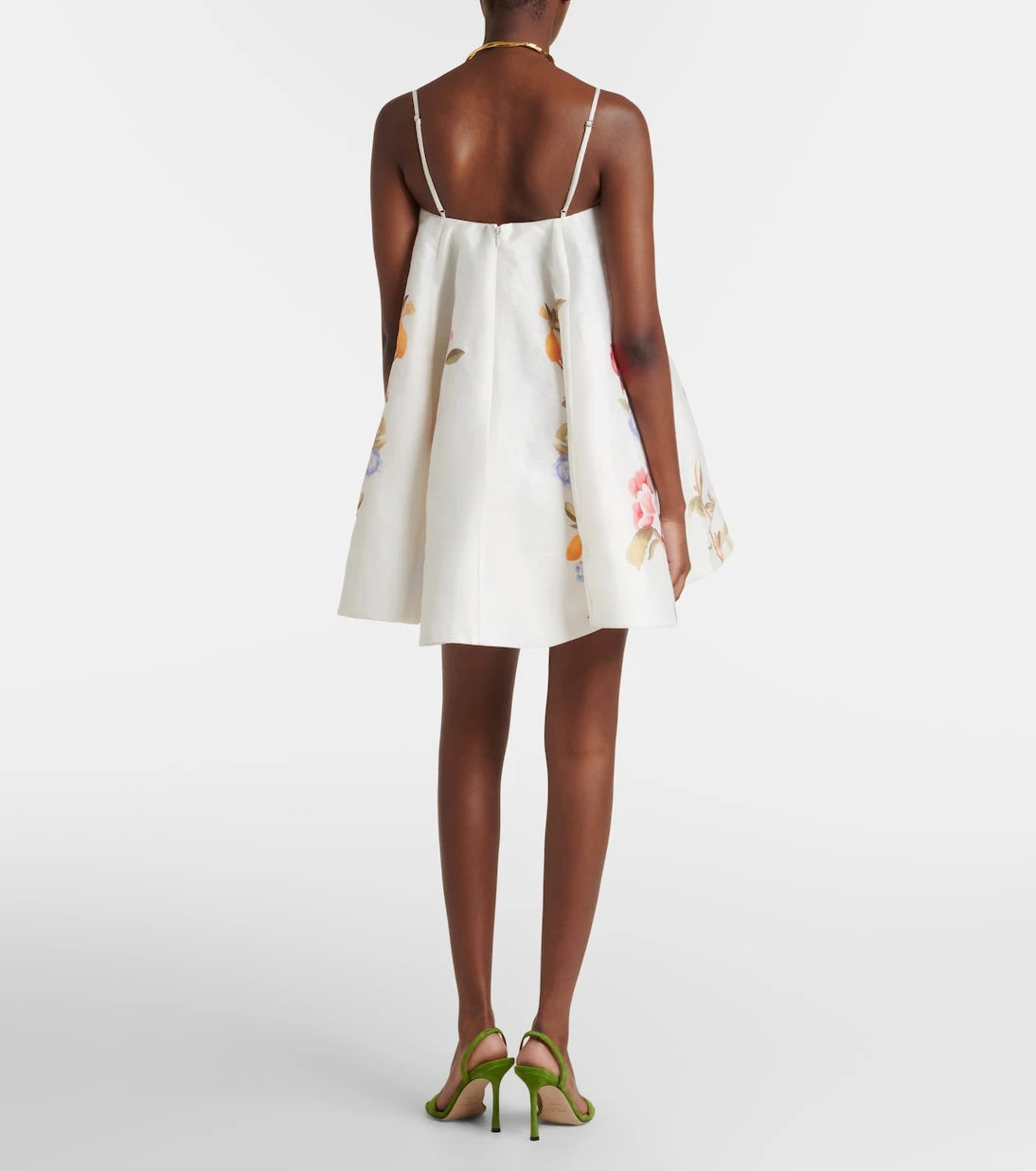 Leo Lin - Caitlin floral linen-blend minidress