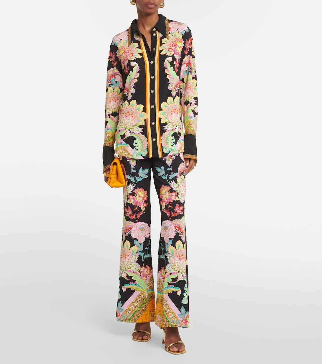 Camilla - Floral jersey shirt