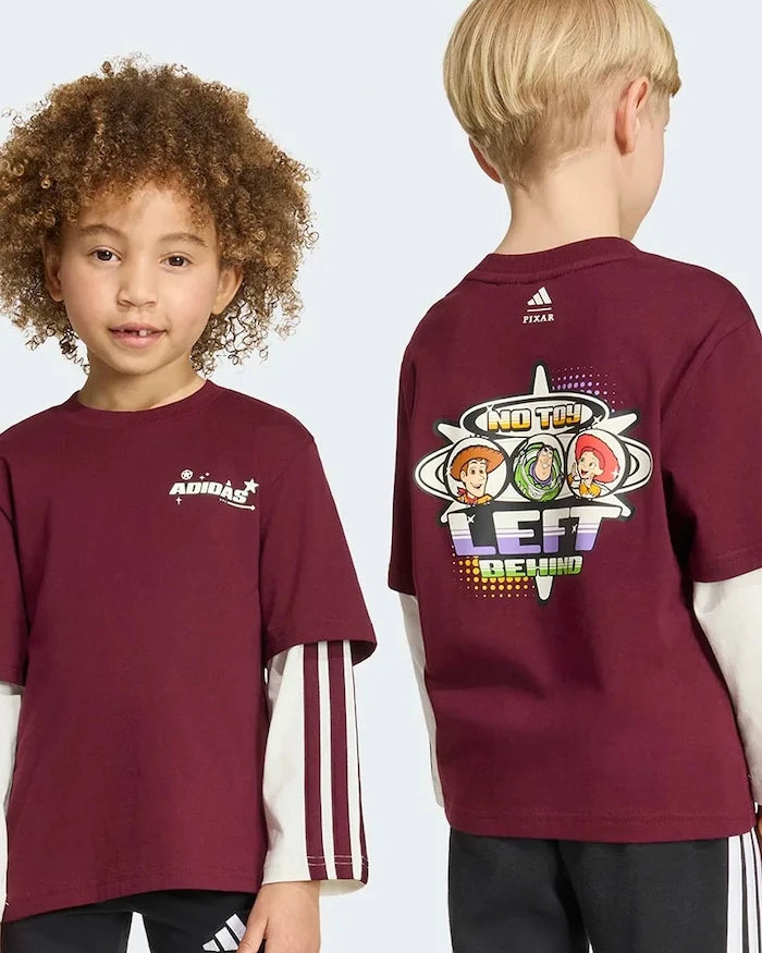 adidas блуза с дълги ръкави за деца от памук PIXAR TOY STORY