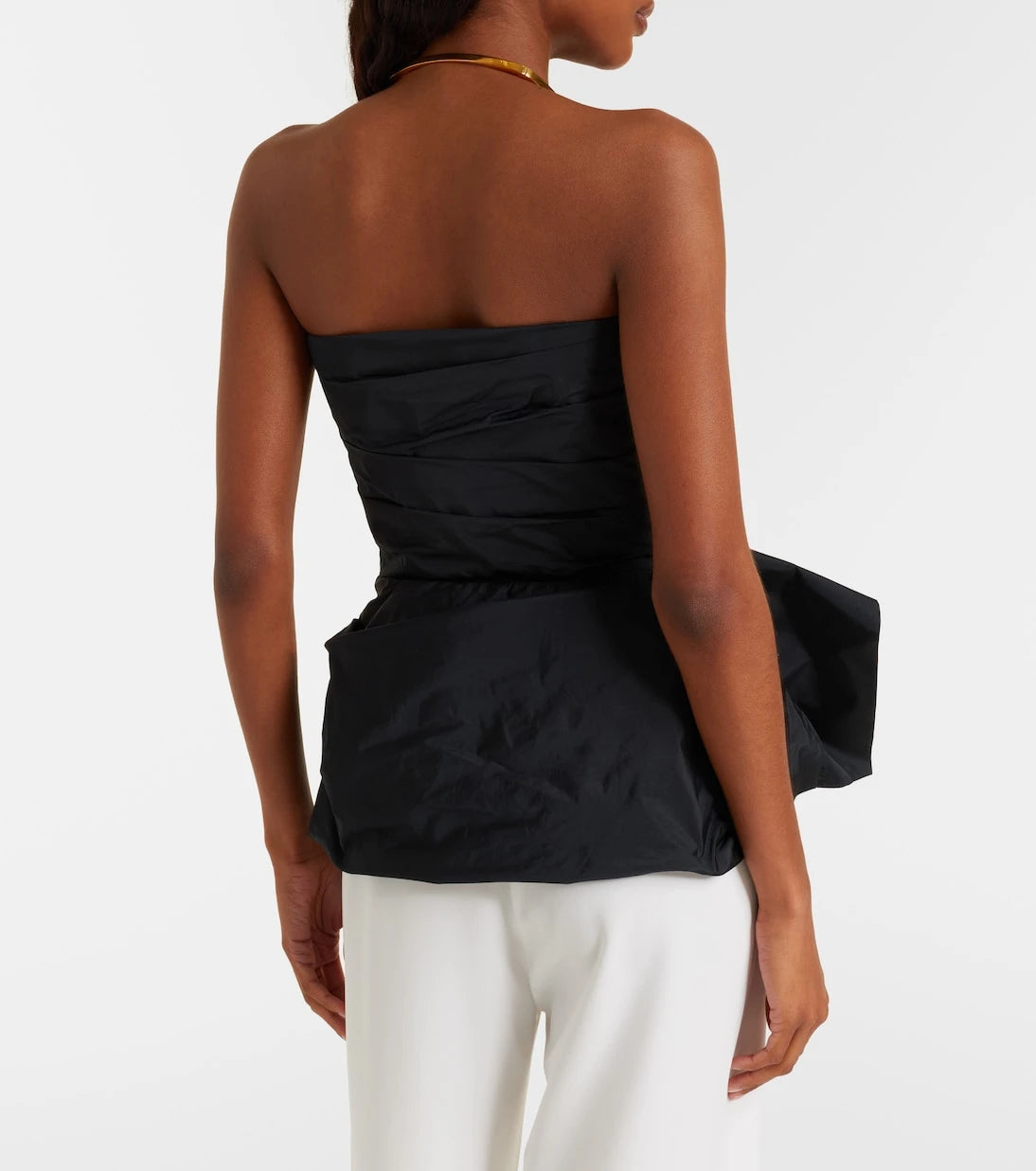 Max Mara - Taffeta corset top