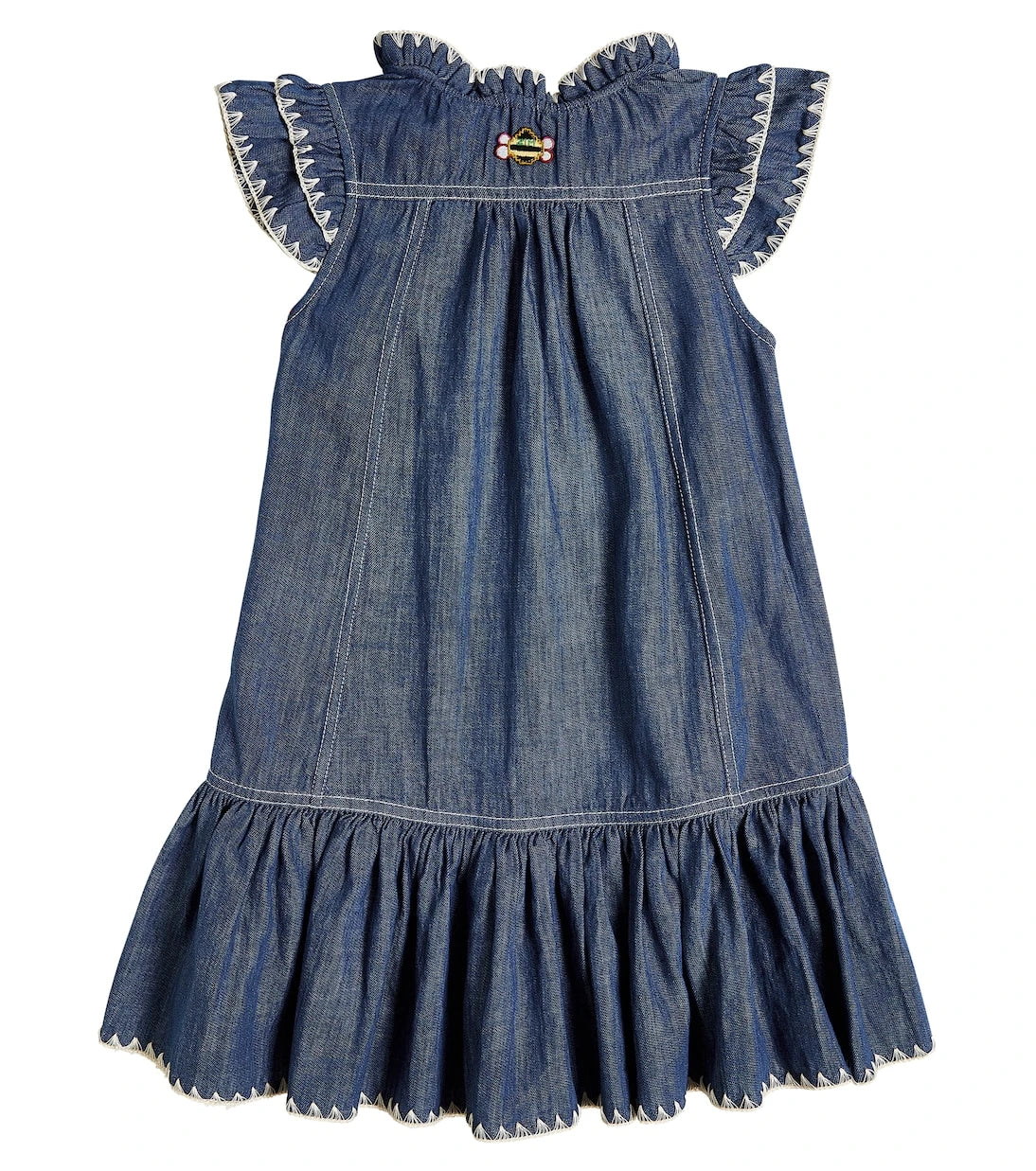 Zimmermann Kids - فستان دينم Devi مطرز