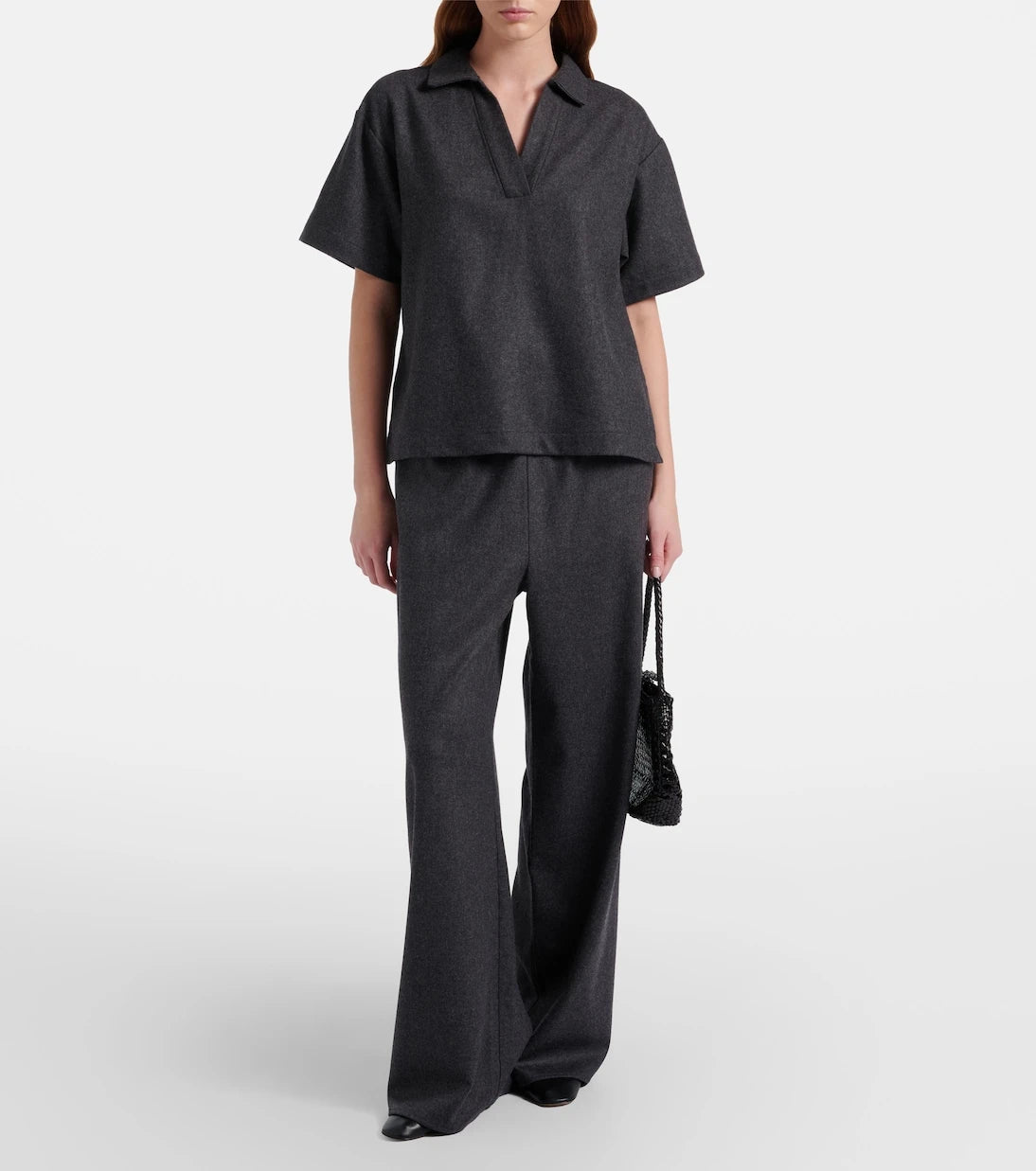 Asceno - Austin wool and cashmere wide-leg pants