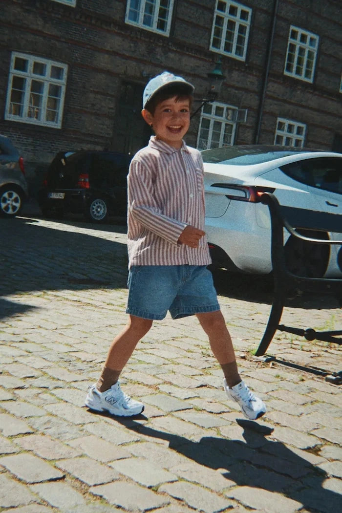 Konges Sløjd çocuk denim şort MAGOT DENIM SHORTS GOTS