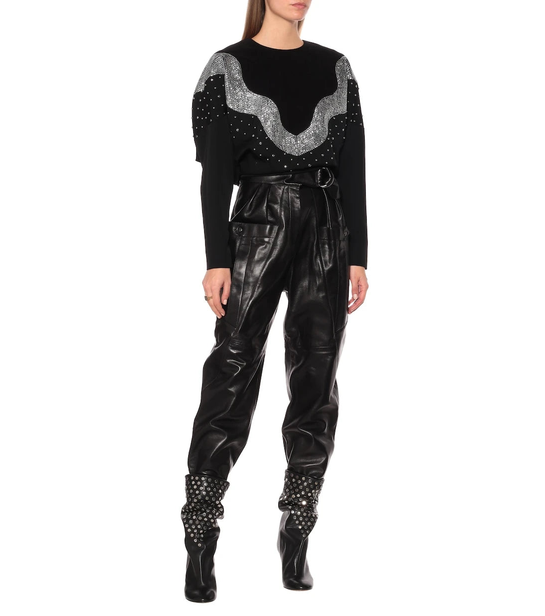 Isabel Marant - Valia embellished wool top