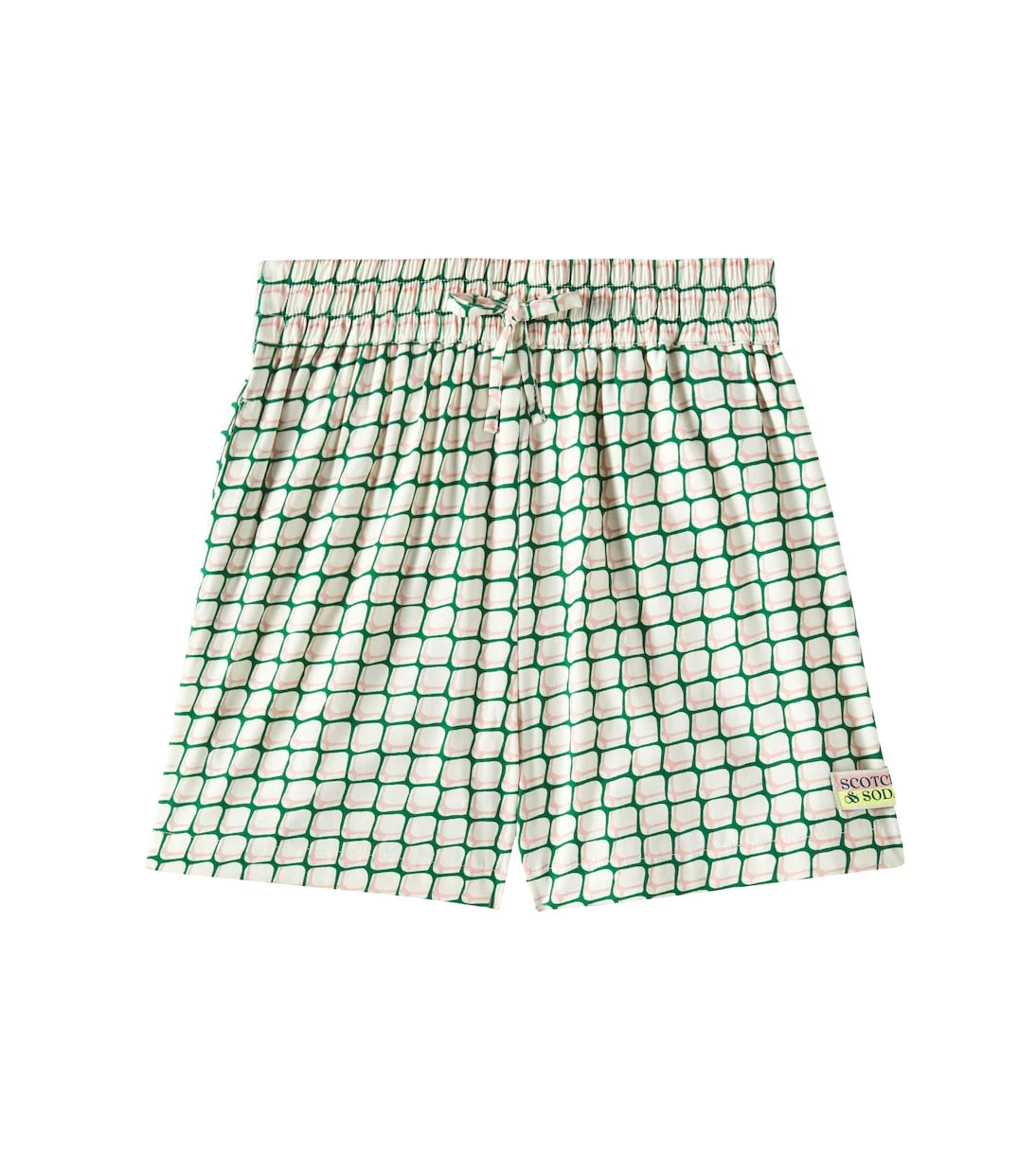 Scotch & Soda Kids - شورت مطبوع من مزيج القطن