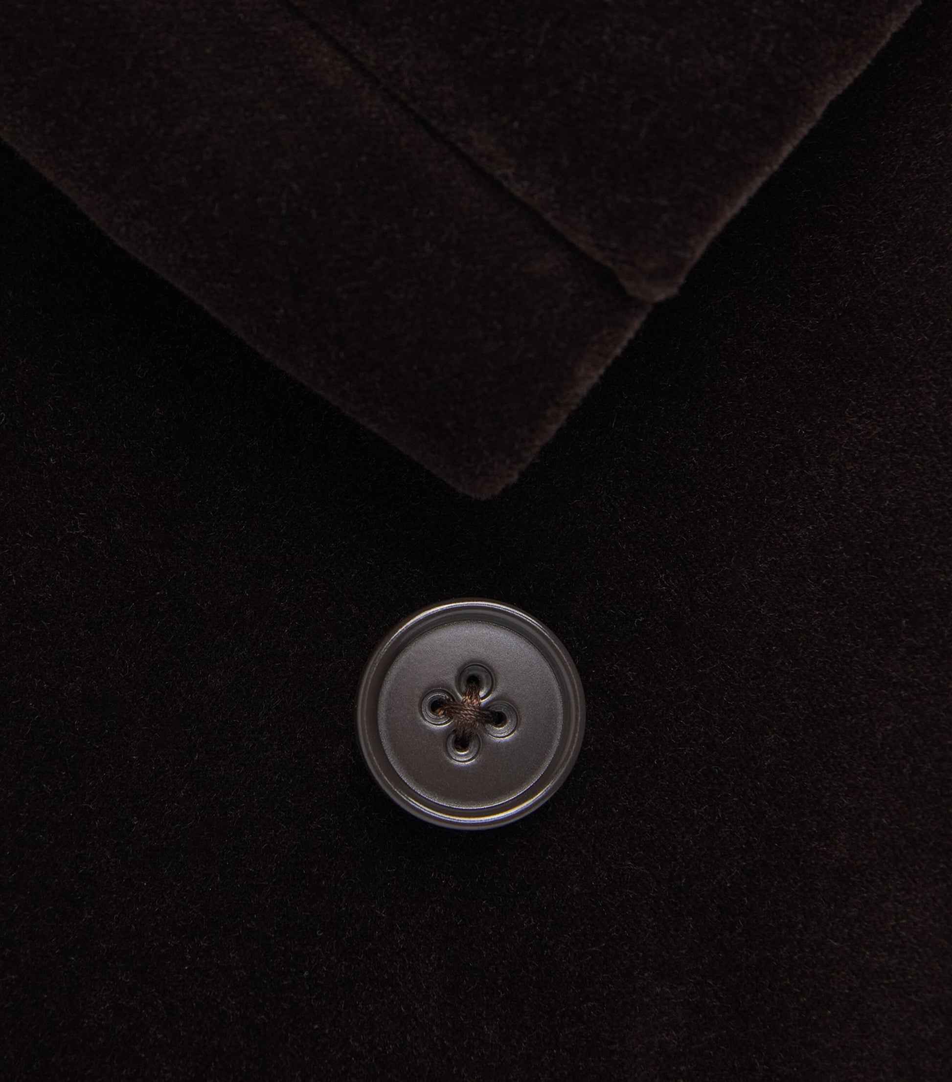 Velvet Double-Breasted Kent Suit Jacket