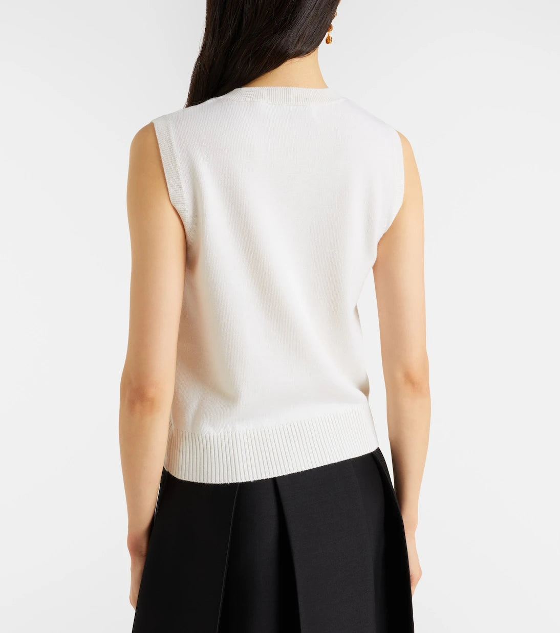Oscar de la Renta - Virgin wool sweater vest