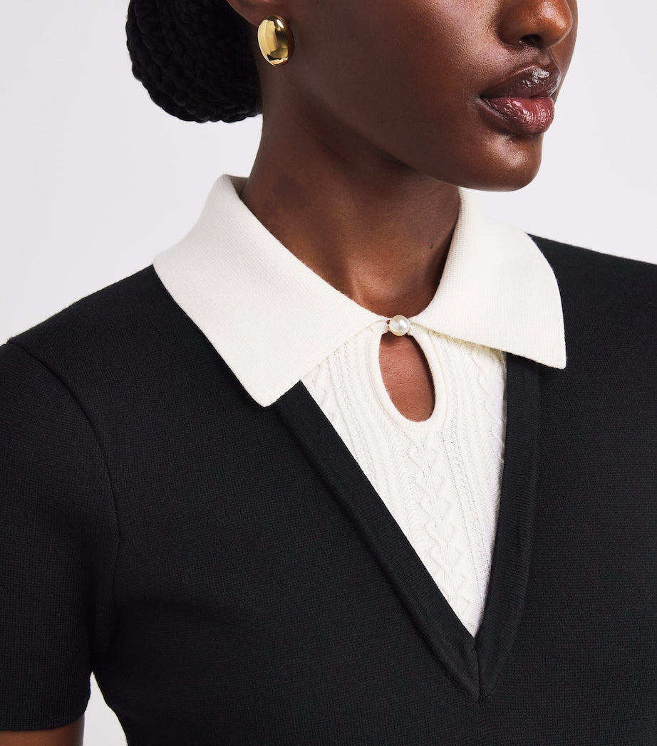 Claudie Pierlot Black Skater Mini Dress