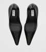 Alaïa Black Leather Point-Toe Pumps 90
