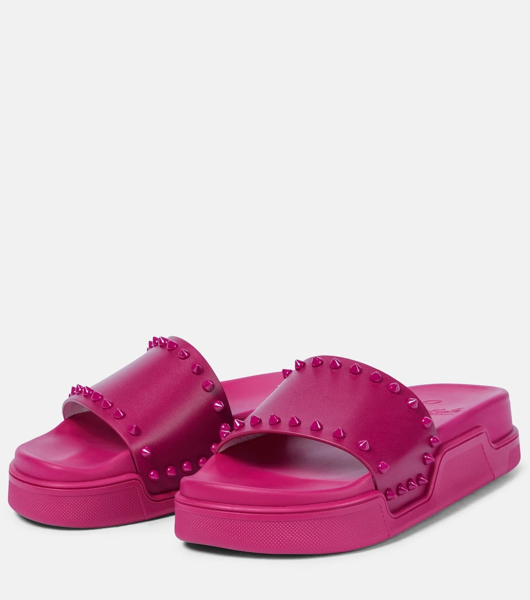 Christian Louboutin - Pool Stud embellished slides