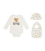Ralph Lauren Kids Polo Bear Bodysuit, Hat and Bib Gift Set (3-9 Months)