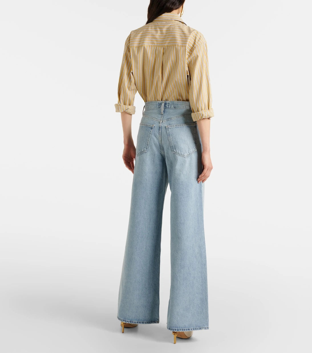 Agolde - Dame Jean high-rise wide-leg jeans