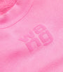 Alexander Wang Pink Cotton-Blend Logo Sweatshirt