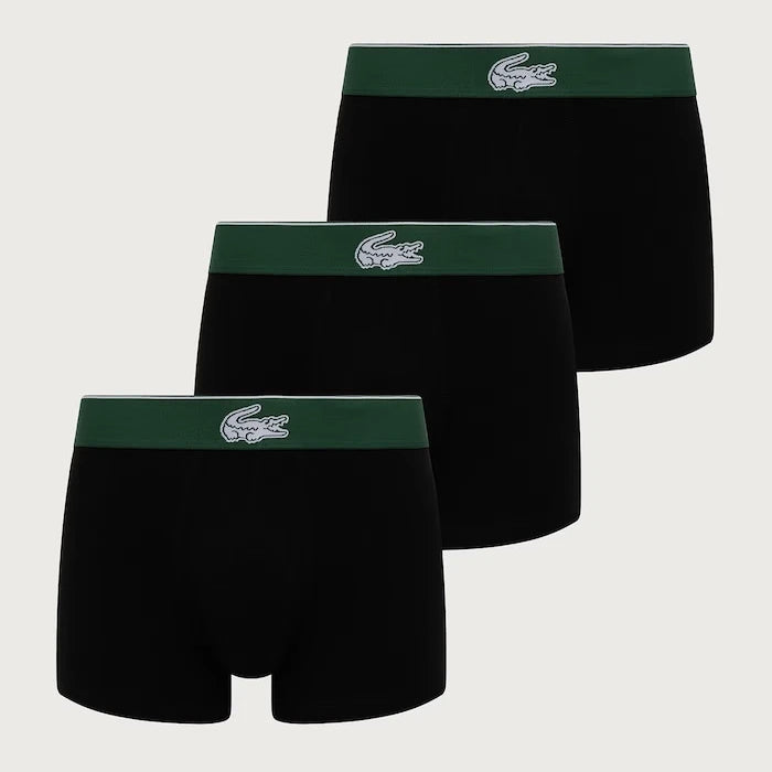 Lacoste pamuk ve elastan içeren erkek dar kesim boxer 3'lü