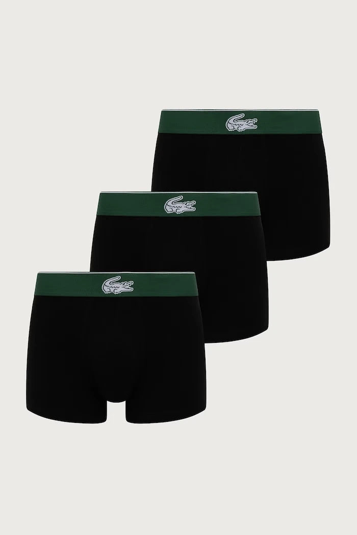Lacoste pamuk ve elastan içeren erkek dar kesim boxer 3'lü