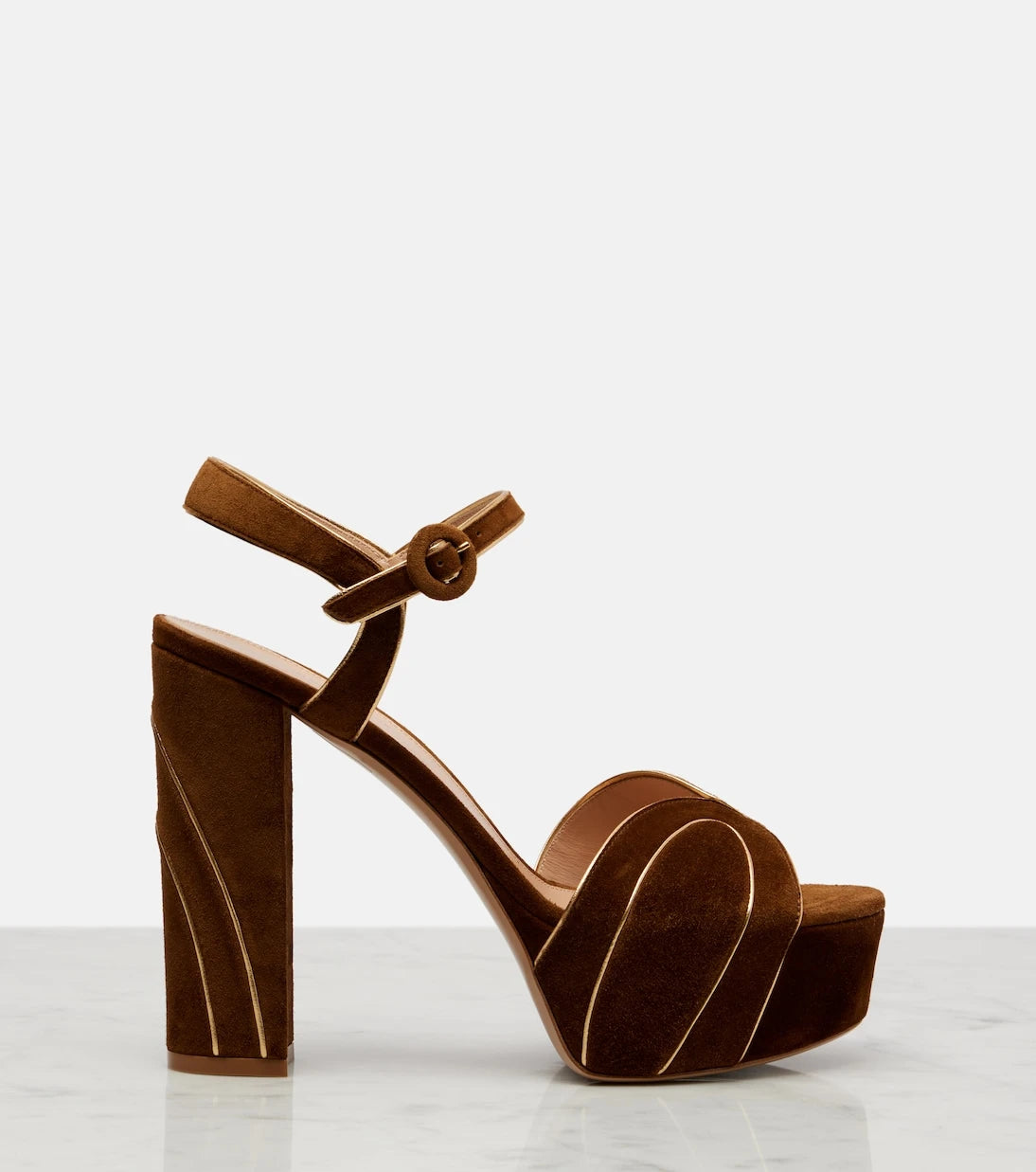 Gianvito Rossi - 125 suede platform sandals