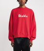 Red Cotton Diablo Hooligan Sweatshirt