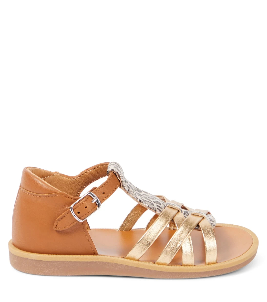 Pom d'Api - Poppy Back Neptune leather sandals