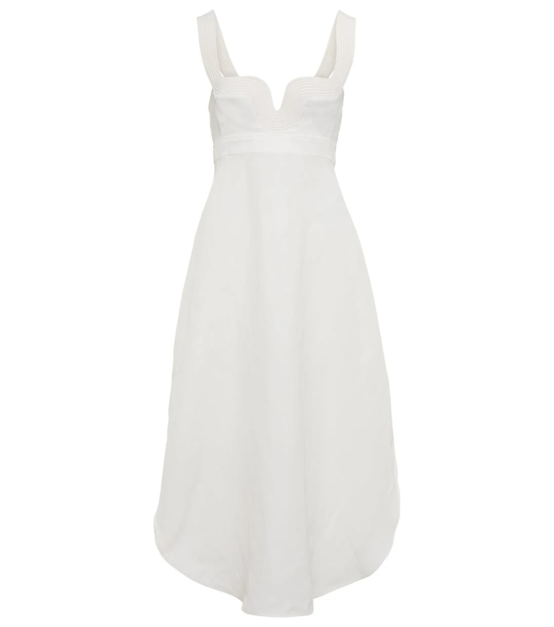 Stella McCartney - Piped asymmetric midi dress