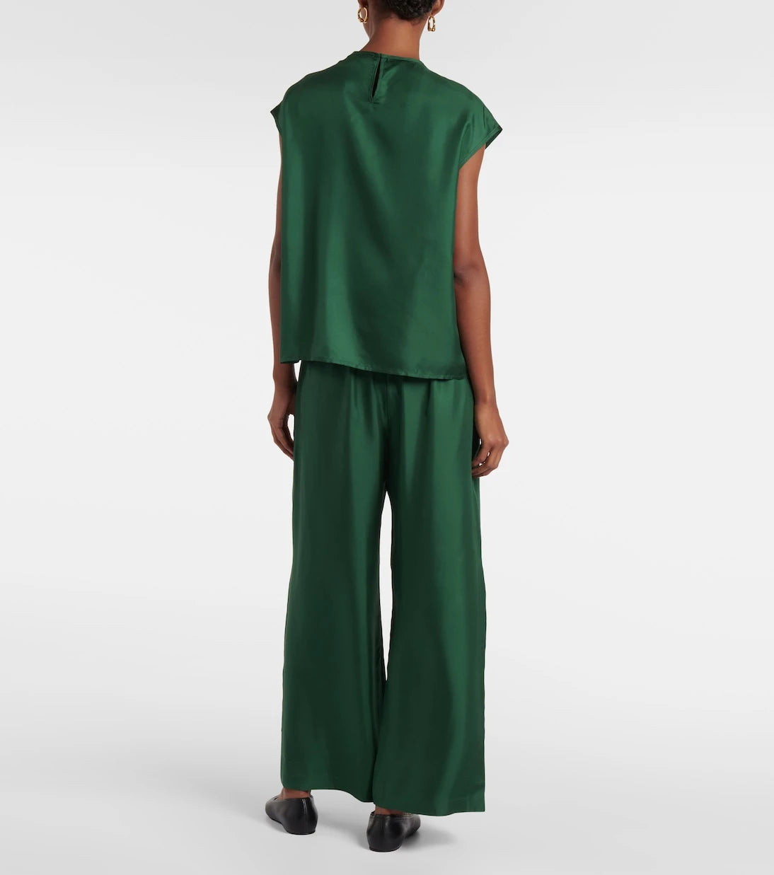 Asceno - Dasha silk twill top