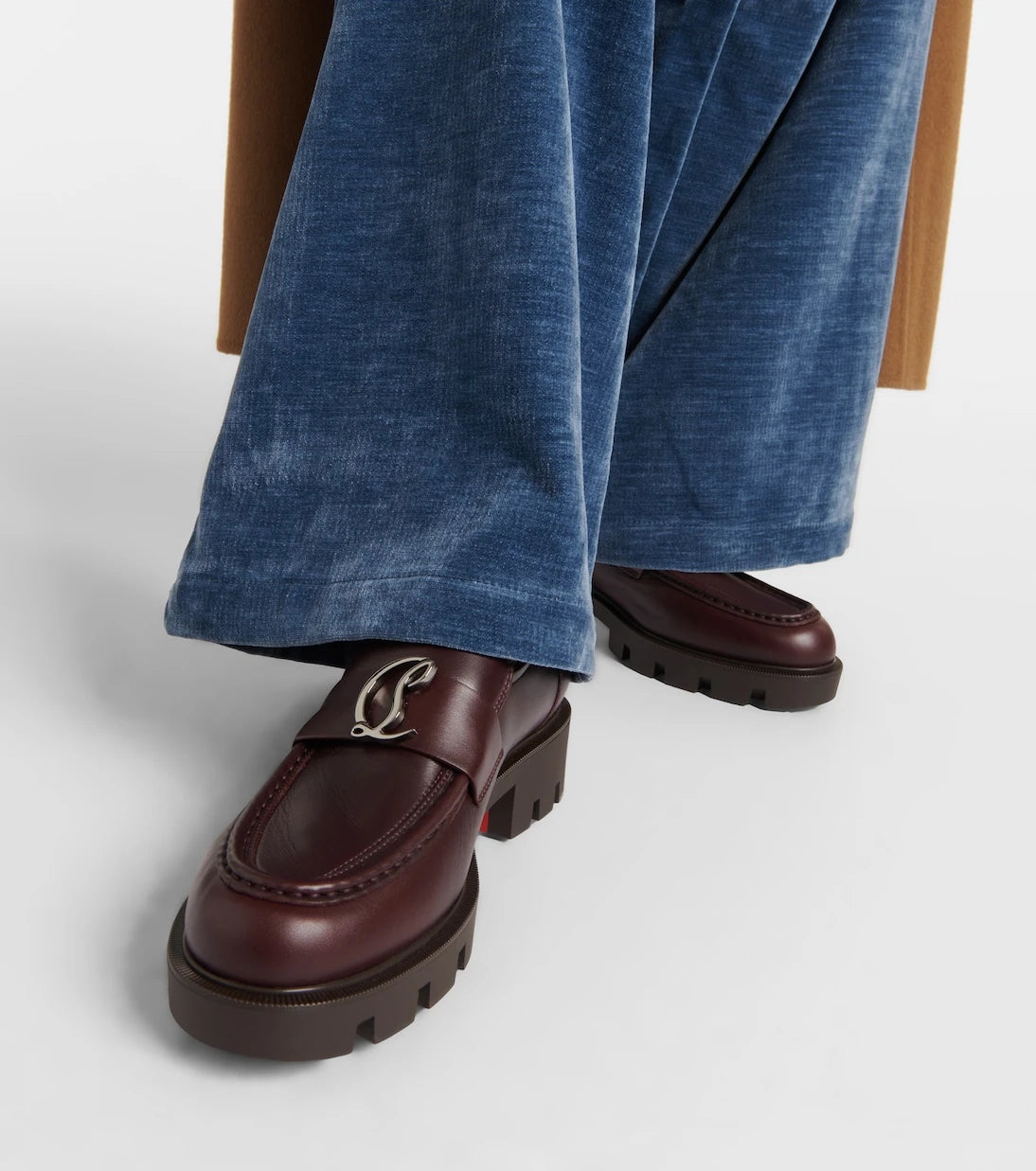 Christian Louboutin - CL Moc Lug leather loafers