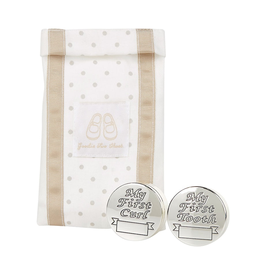 English Trousseau Kids Tooth And Curl Keepsake Box Set