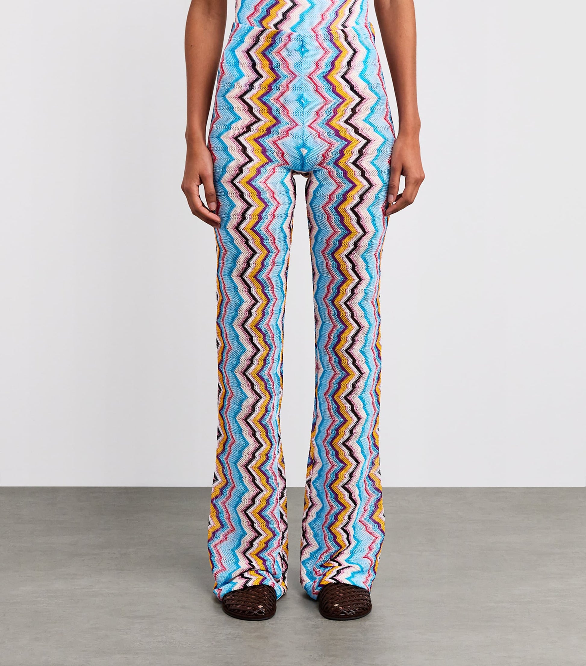 Missoni Multi Classic Zigzag Wide-Leg Trousers
