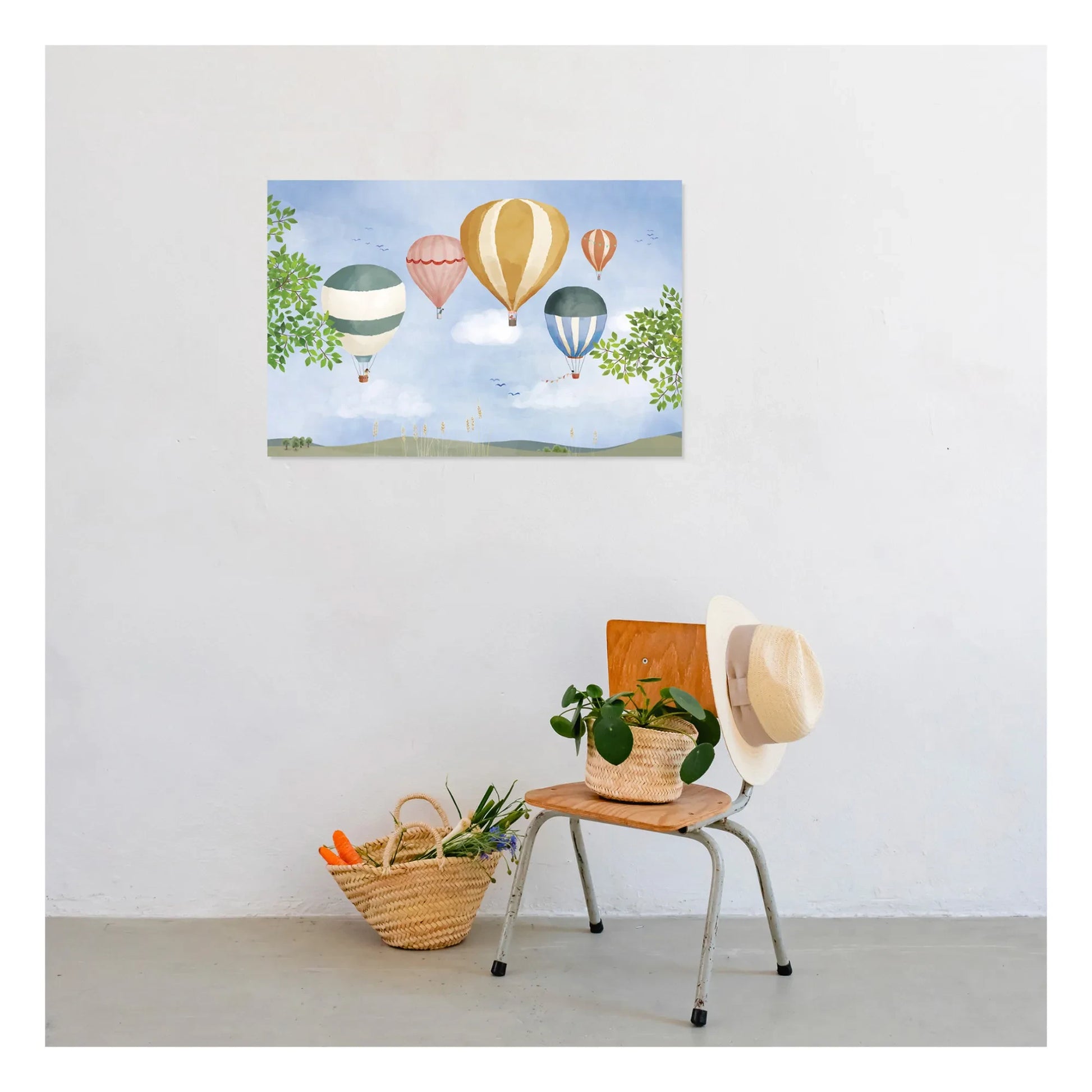 MIMI'lou - Watercolour Hot Air Balloon Poster