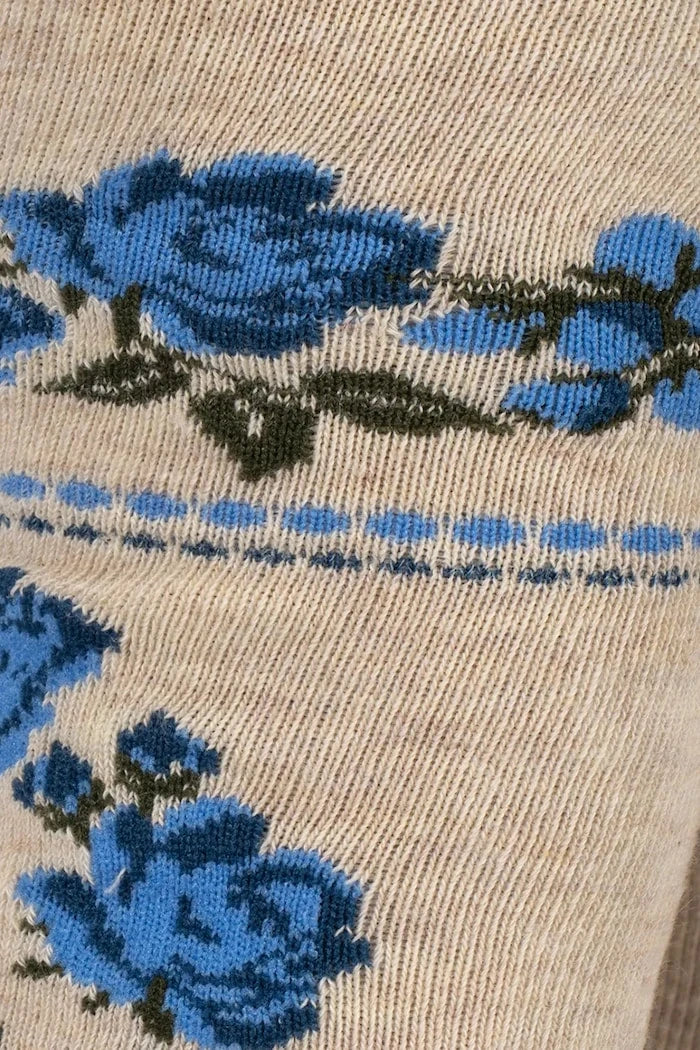 Konges Sløjd Çocuk Çorap Külotlu 2'li Flower and Cherry Jacquard Tights