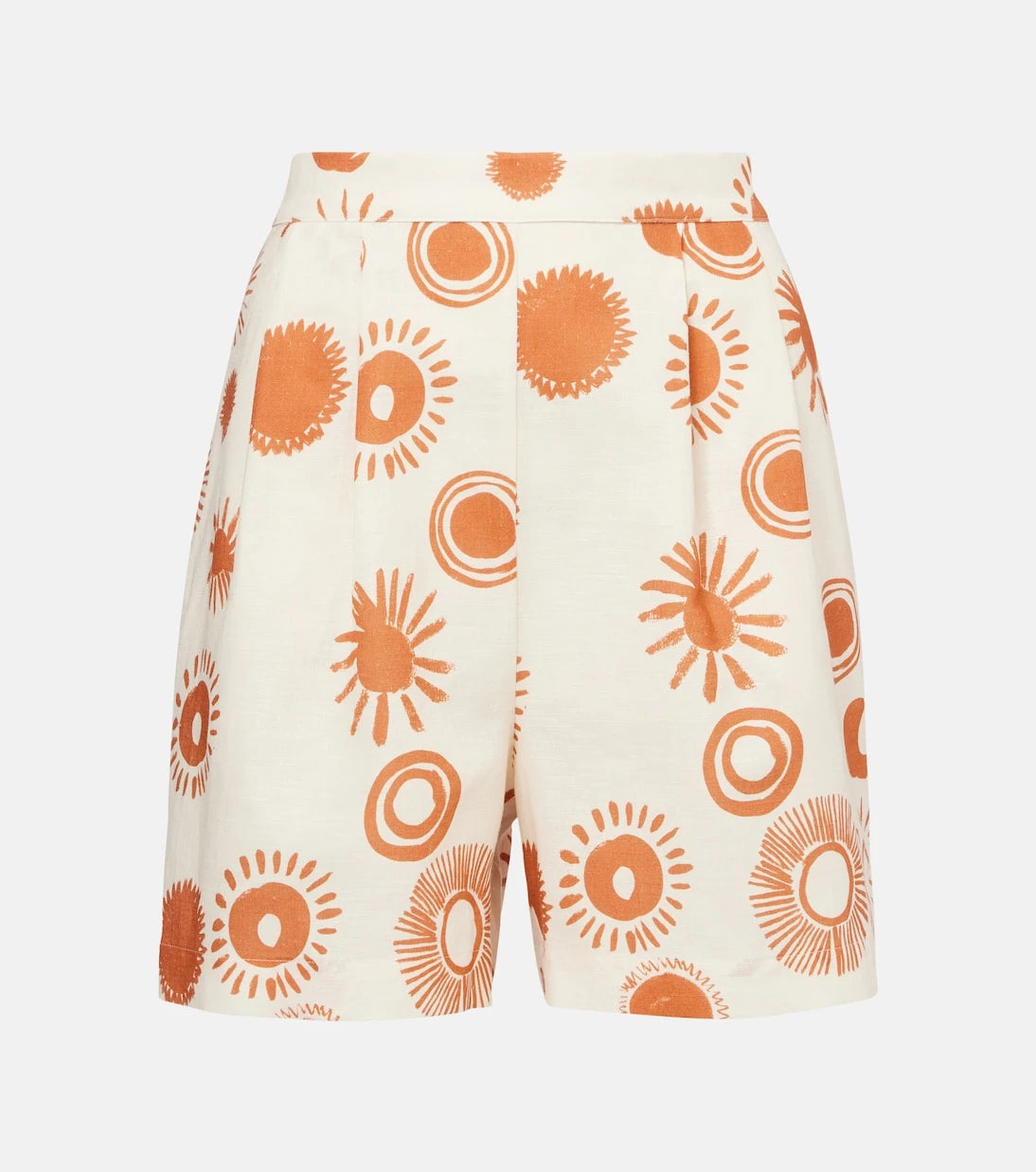 Asceno - Dallas printed linen and cotton shorts