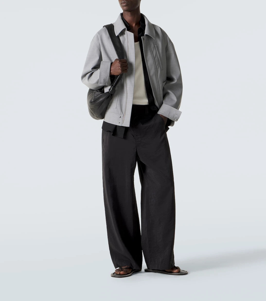 Lemaire - Silk-blend straight pants