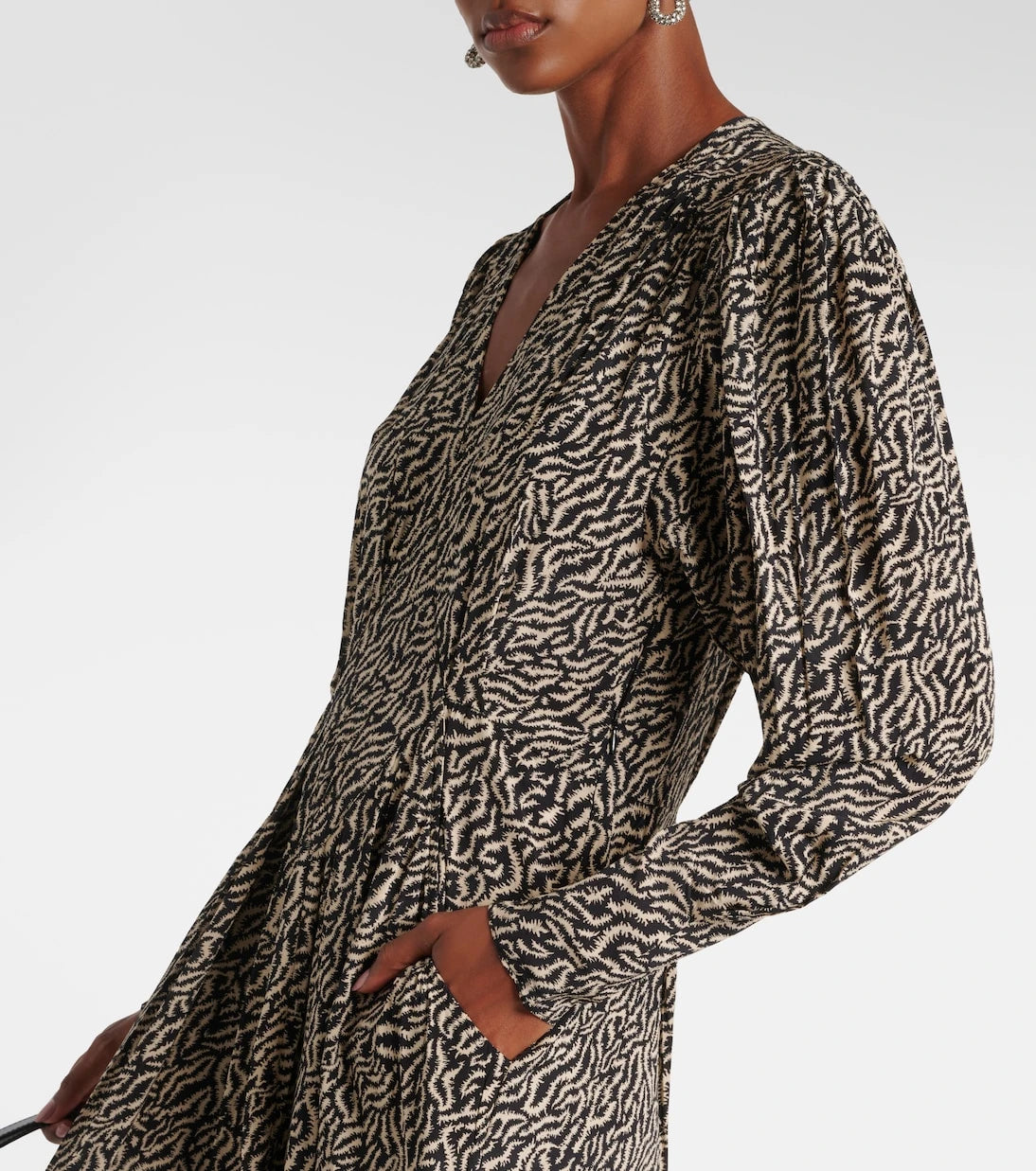 Marant Etoile - Vonick printed crêpe de chine maxi dress